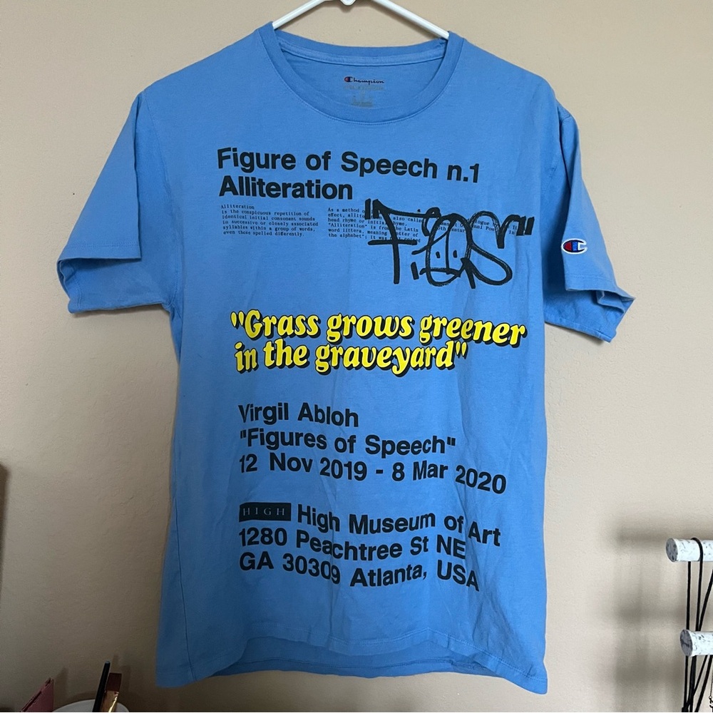 Off White Virgil Abloh Champion Figures of Speech tee